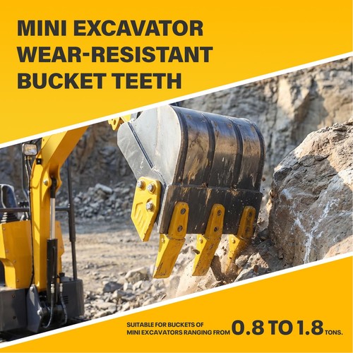 Mini excavator bucket - mini, teeth