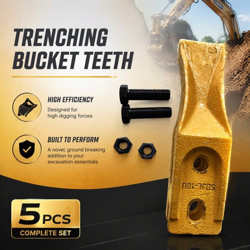 Set excavator bucket - set, teeth